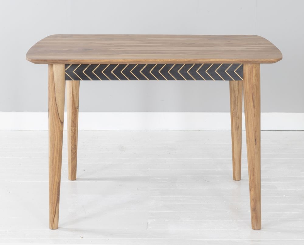 Product photograph of Clearance - Luxuria Sheesham Dining Table Indian Wood 120cm Seats 4 Diners Rectangular Top With 4 Legs from Choice Furniture Superstore.