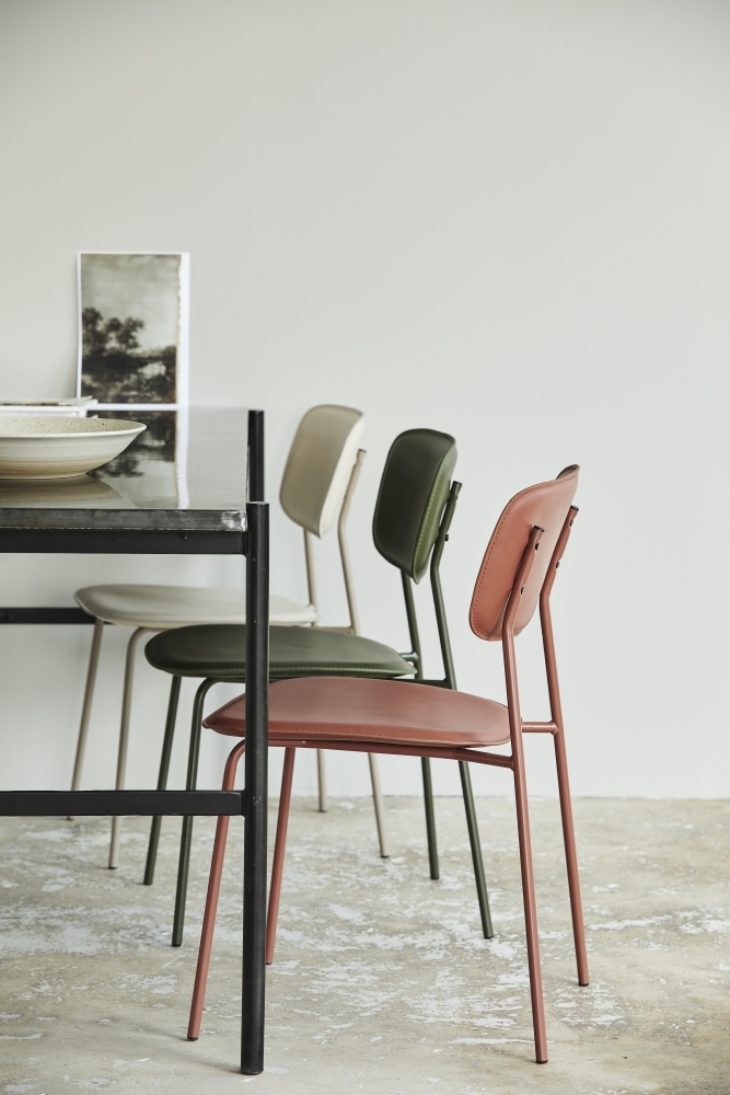 Product photograph of Nordal Esa Green Faux Leather Dining Chair Sold In Pairs from Choice Furniture Superstore.