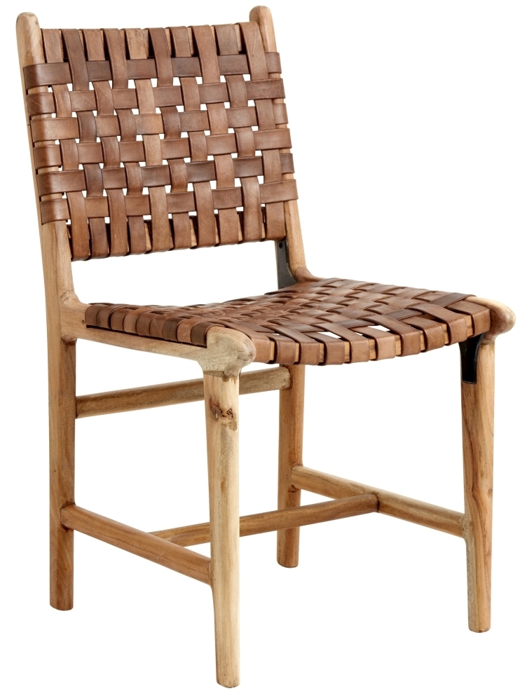 Product photograph of Nordal Aya Brown Buffalo Leather Dining Chair Sold In Pairs from Choice Furniture Superstore.