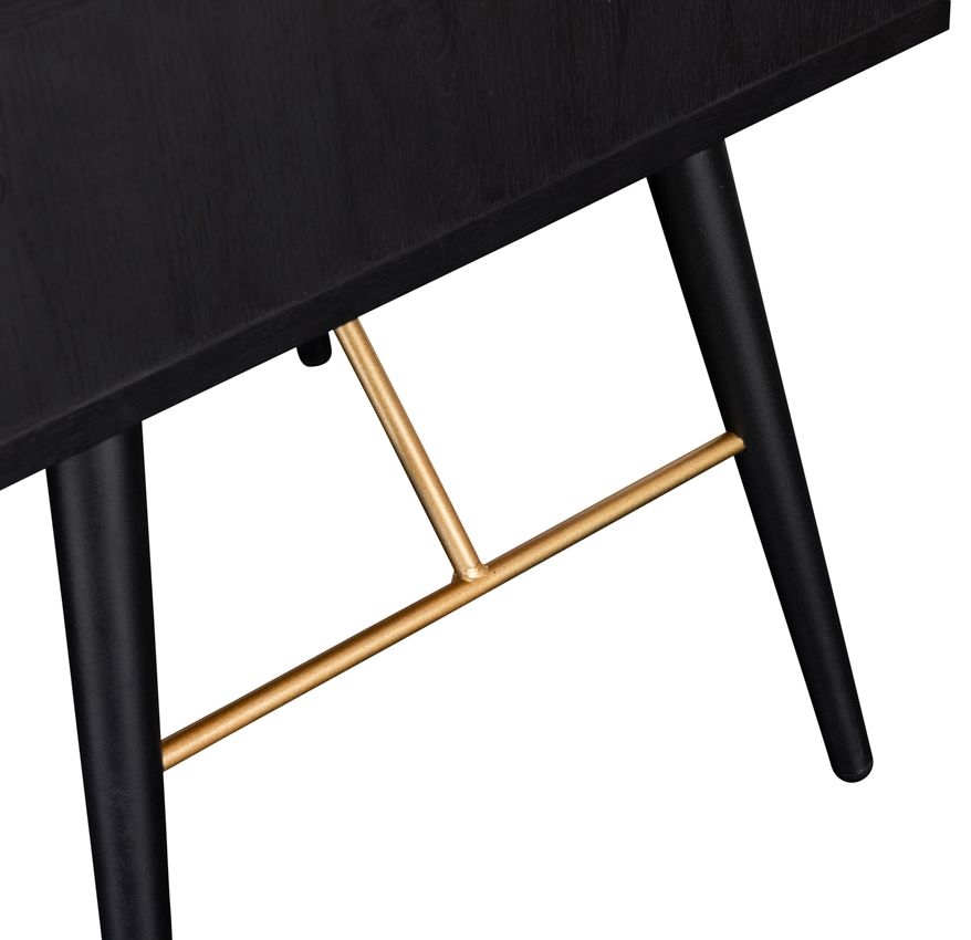 Product photograph of Vida Living Barcelona Black Bedside Table from Choice Furniture Superstore.