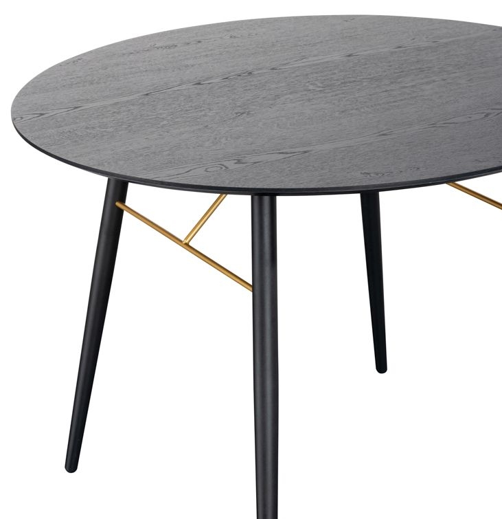 Product photograph of Vida Living Barcelona 100cm Black Round Dining Table from Choice Furniture Superstore.