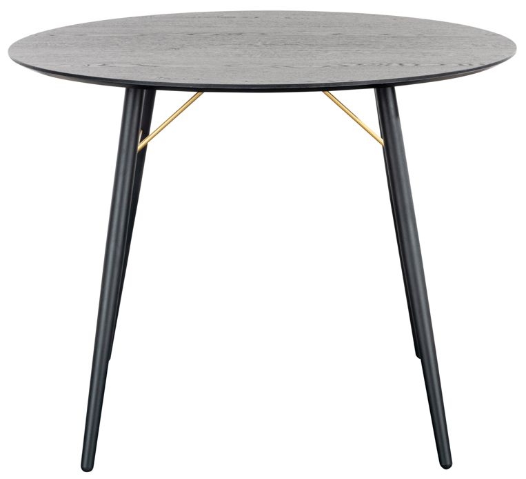 Product photograph of Vida Living Barcelona 100cm Black Round Dining Table - 2 Seater from Choice Furniture Superstore.