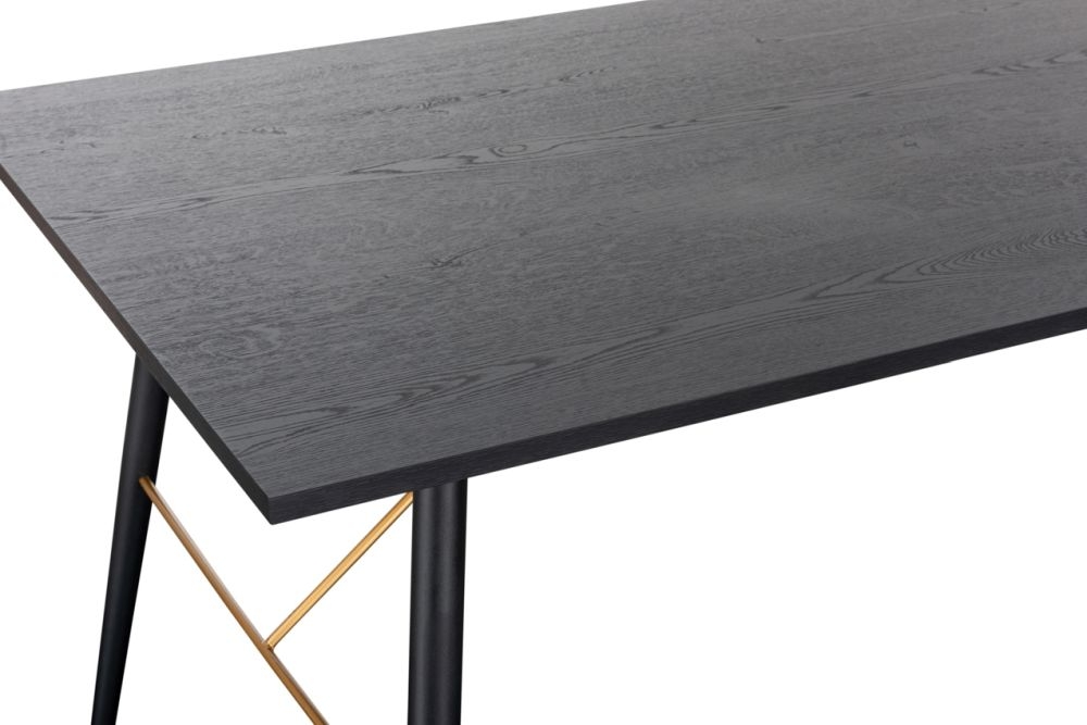 Product photograph of Vida Living Barcelona 120cm Black Dining Table from Choice Furniture Superstore.