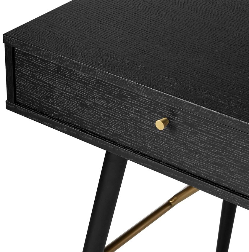 Product photograph of Vida Living Barcelona Black Console Desk from Choice Furniture Superstore.
