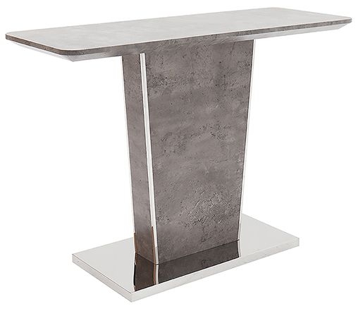 Product photograph of Vida Living Beppe Concrete Effect Console Table from Choice Furniture Superstore.