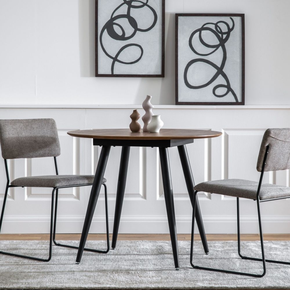 Product photograph of Astley Natural Oak 90cm Round Dining Table from Choice Furniture Superstore.