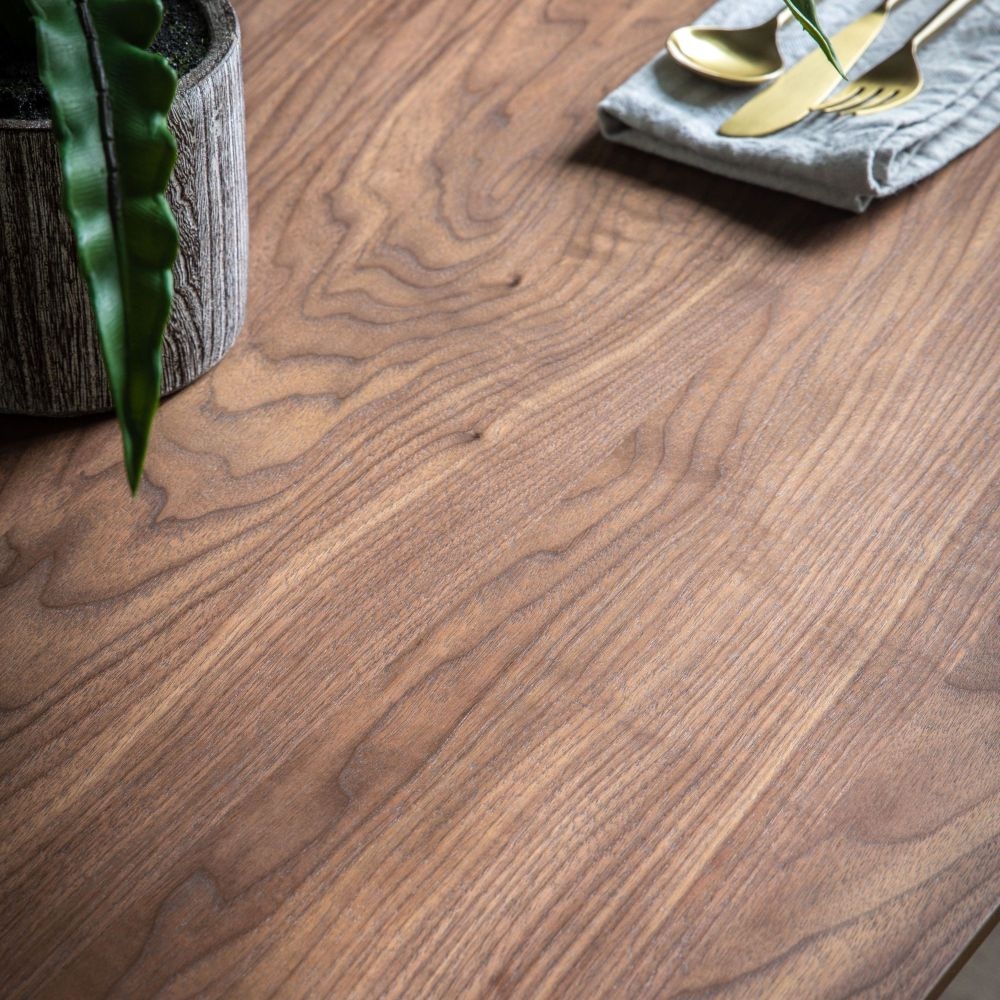 Product photograph of Astley Walnut 160cm Dining Table from Choice Furniture Superstore.