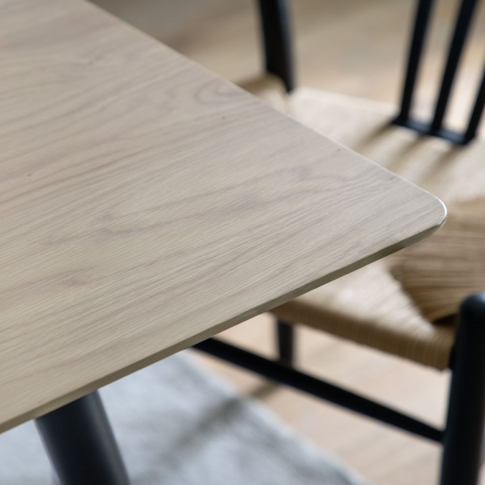 Product photograph of Astley Oak 6 Seater Dining Table from Choice Furniture Superstore.