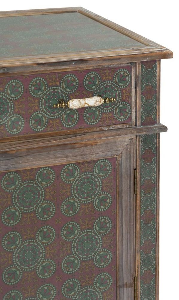 Product photograph of Mindy Brownes Kayla Boho Multi Coloured Hall Cabinet from Choice Furniture Superstore.