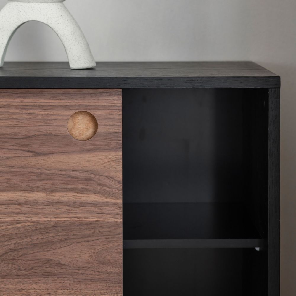Product photograph of Barbican Walnut Large Sideboard from Choice Furniture Superstore.