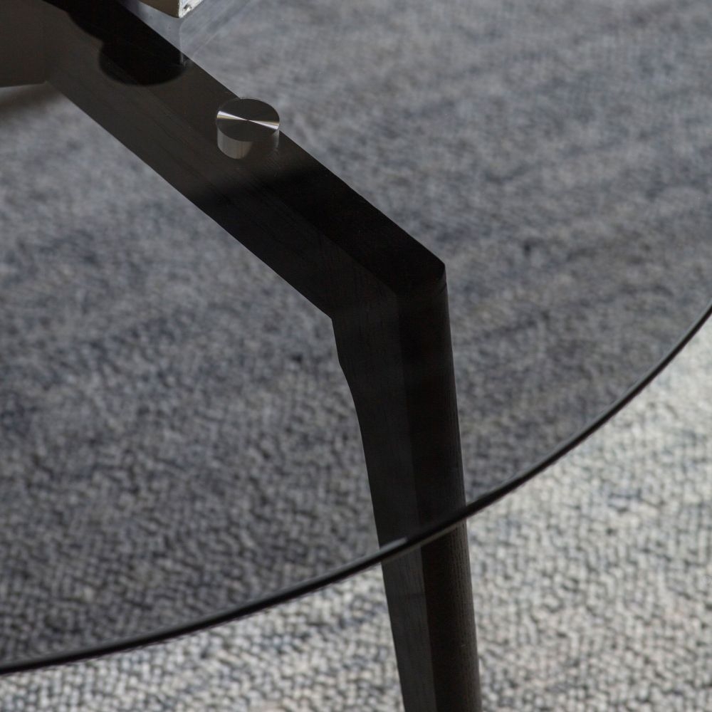 Product photograph of Blair Black Oak Coffee Table from Choice Furniture Superstore.