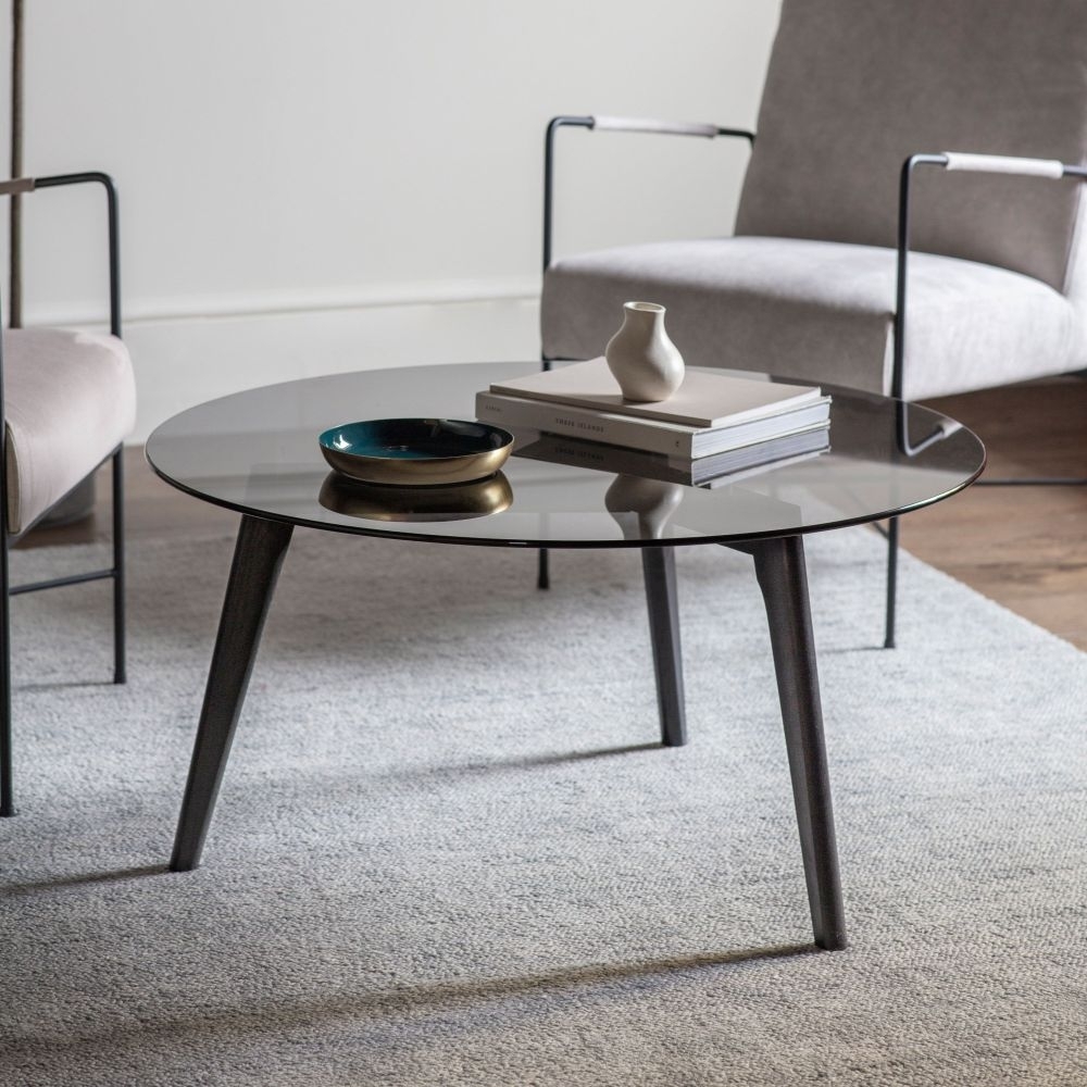 Product photograph of Blair Black Oak Coffee Table from Choice Furniture Superstore.