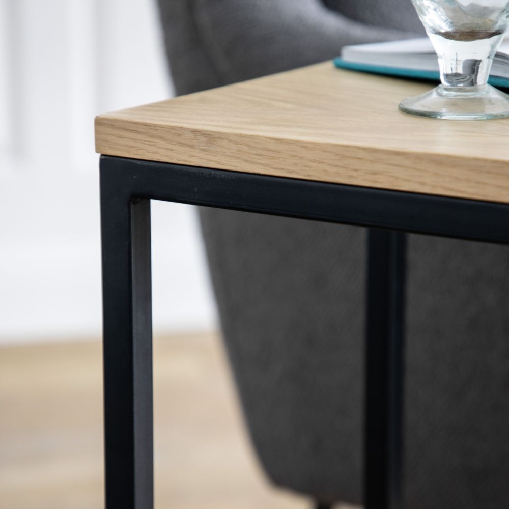 Product photograph of Hixton Natural Oak Supper Table from Choice Furniture Superstore.