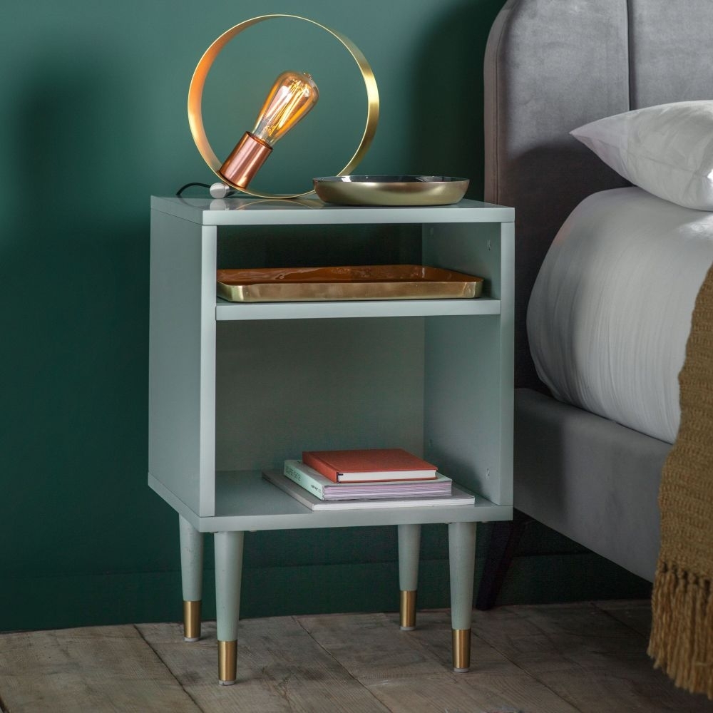 Product photograph of Holbrook Mint Green Side Table from Choice Furniture Superstore.