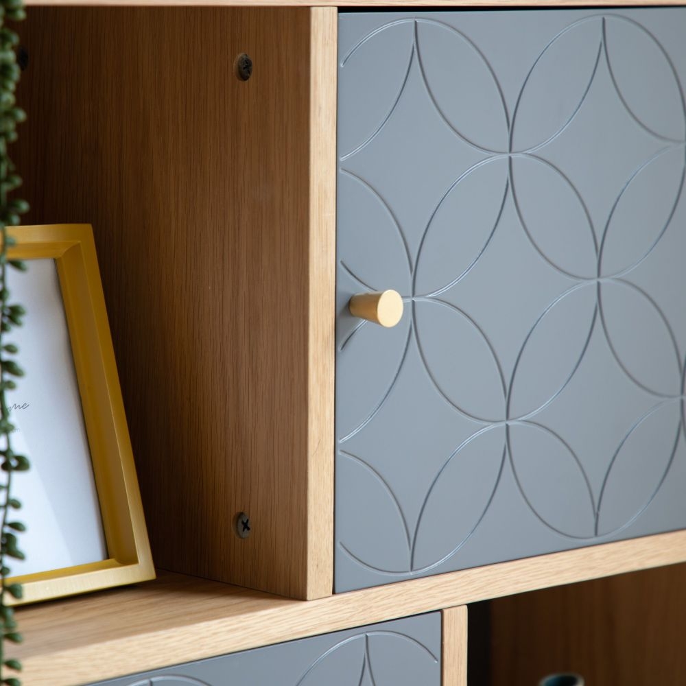 Product photograph of Holbrook Grey Display Unit from Choice Furniture Superstore.