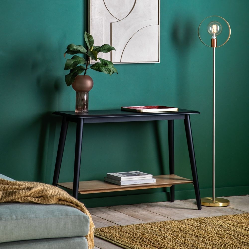 Product photograph of Mexia Black Console Table from Choice Furniture Superstore.
