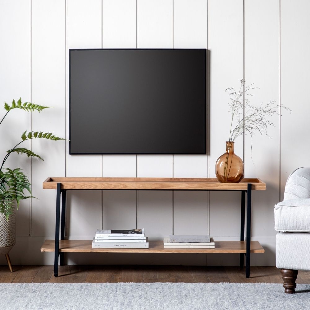 Product photograph of Torrington Oak Media Unit from Choice Furniture Superstore.