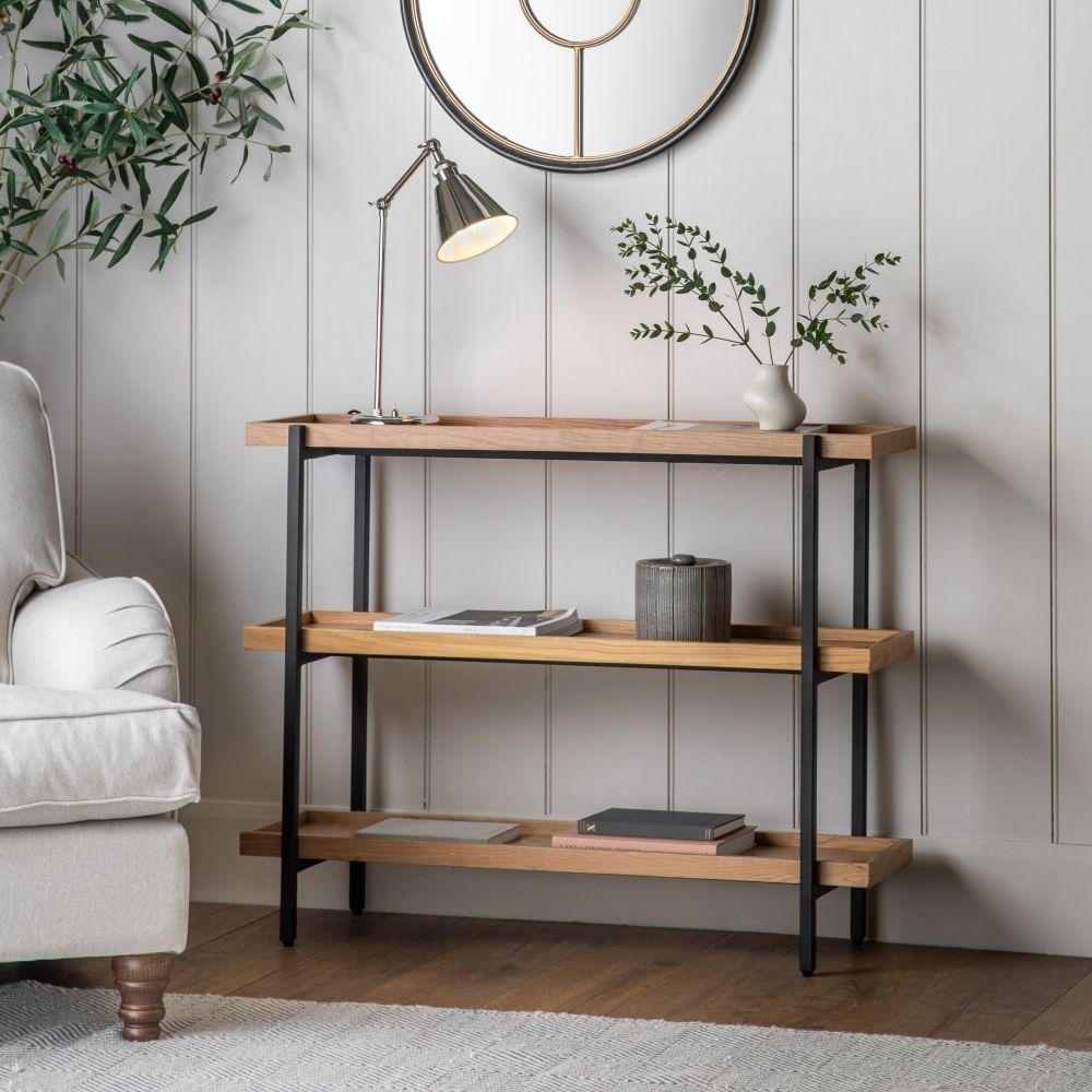 Product photograph of Torrington Oak Open Bookcase from Choice Furniture Superstore.