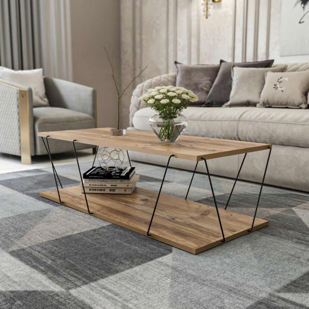 Product photograph of Leominster Wooden Coffee Table from Choice Furniture Superstore.