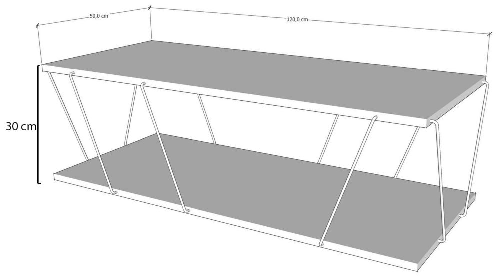 Product photograph of Leominster Coffee Table - 120cm from Choice Furniture Superstore.