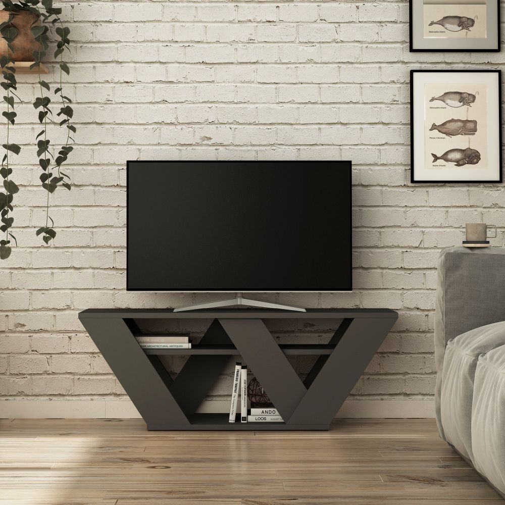 Product photograph of Pellston Anthracite Tv Unit from Choice Furniture Superstore.