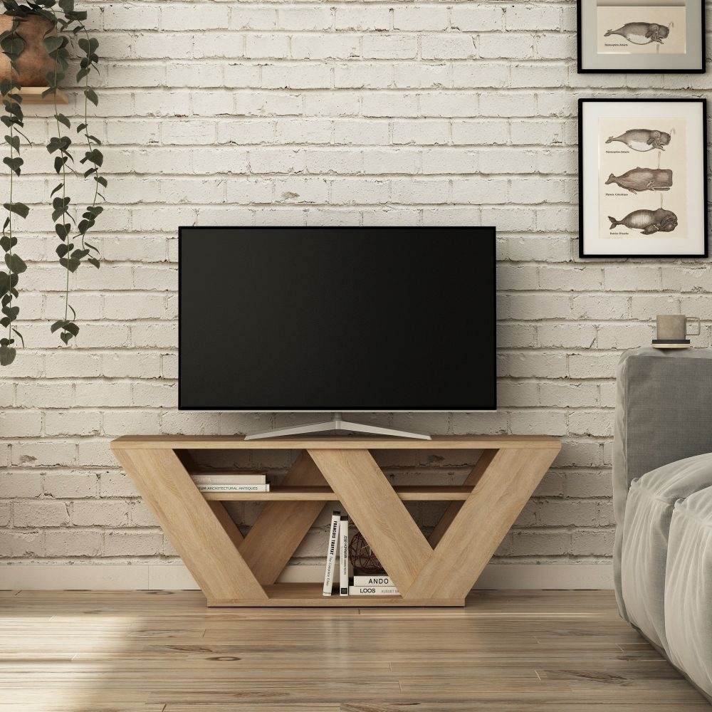 Product photograph of Pellston Oak Tv Unit from Choice Furniture Superstore.