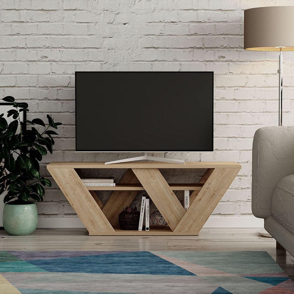 Product photograph of Pellston Oak Tv Unit from Choice Furniture Superstore.