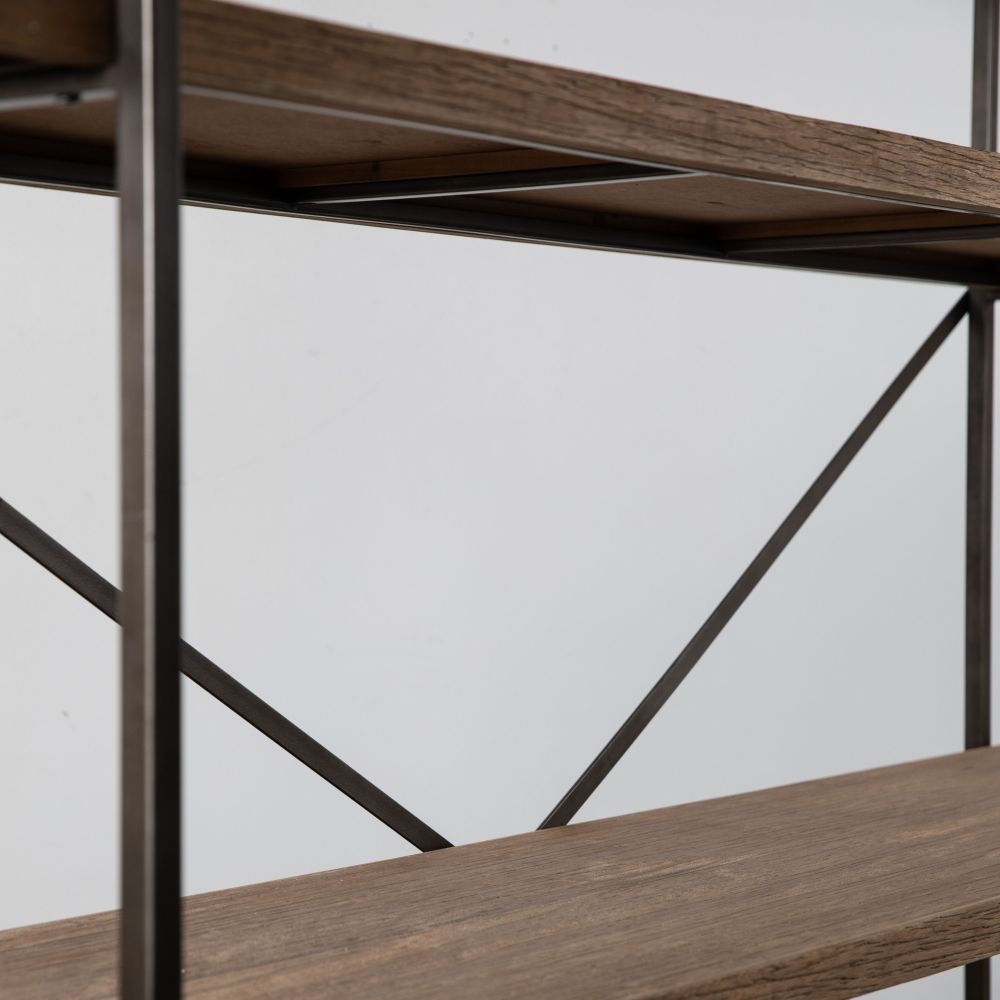 Product photograph of Brogdale Wood And Metal Console Table from Choice Furniture Superstore.