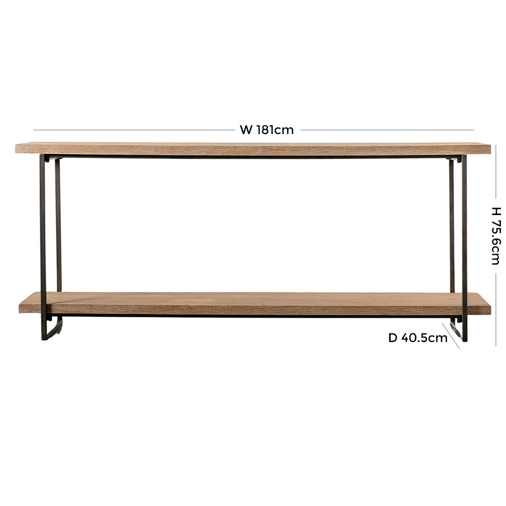 Product photograph of Brielle Wood And Metal Console Table from Choice Furniture Superstore.