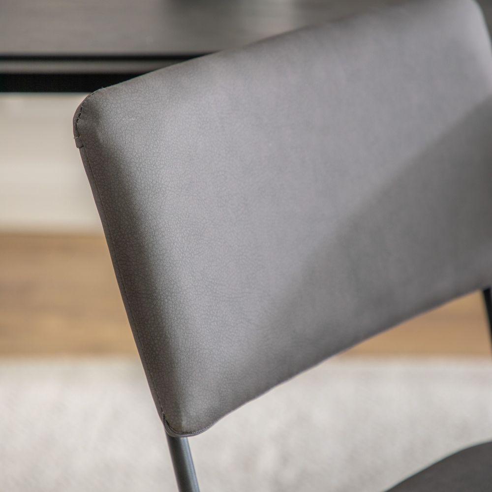Product photograph of Clinton Slate Grey Dining Chair Sold In Pairs from Choice Furniture Superstore.
