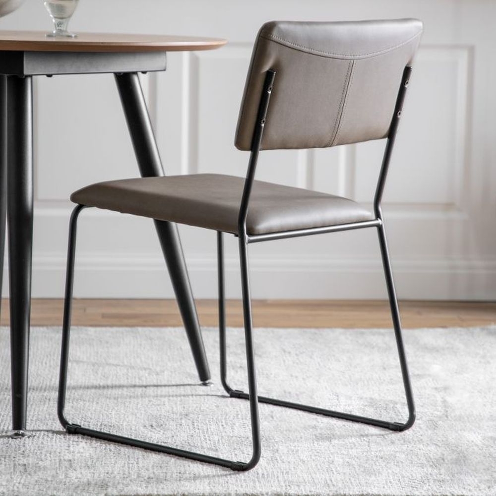 Product photograph of Chalkwell Silver Grey Dining Chair Sold In Pairs from Choice Furniture Superstore.