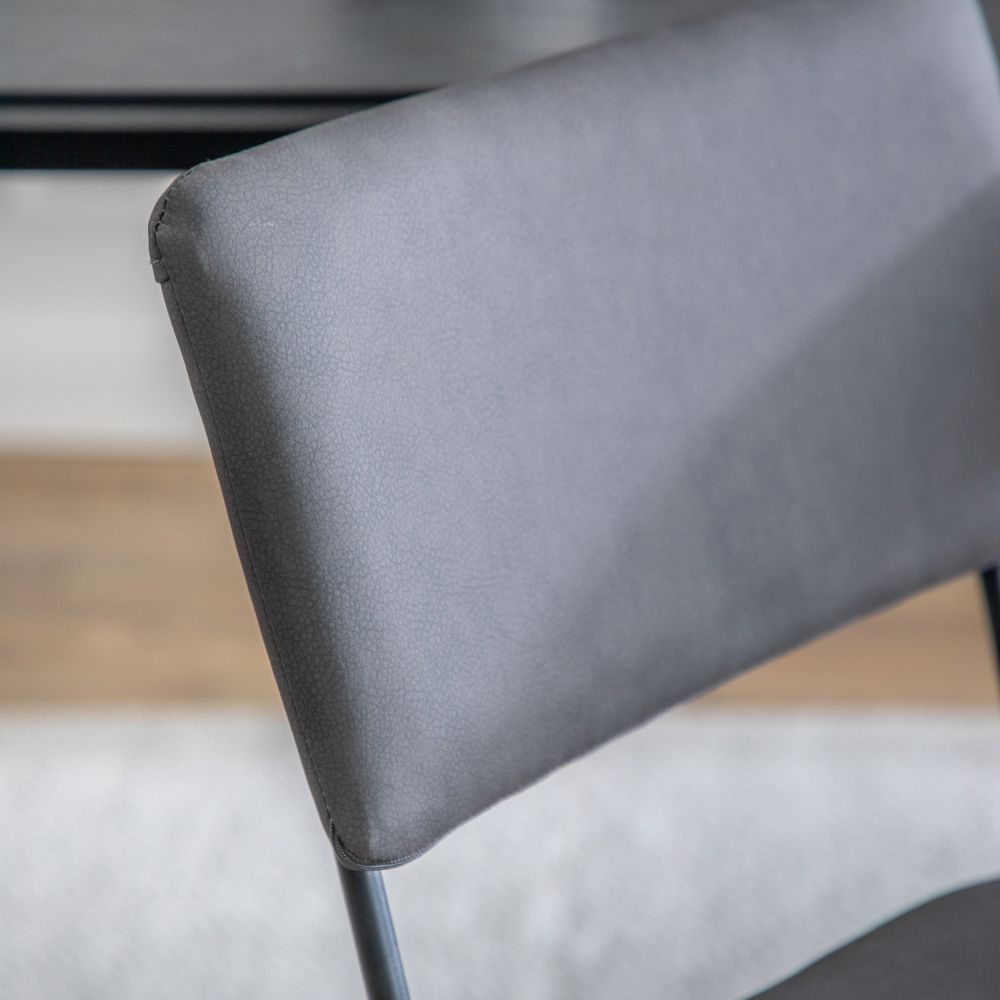 Product photograph of Chalkwell Charcoal Dining Chair Sold In Pairs from Choice Furniture Superstore.