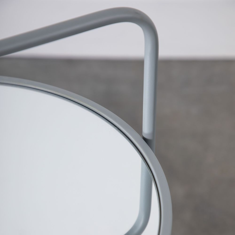 Product photograph of Fawley Grey Round Side Table from Choice Furniture Superstore.