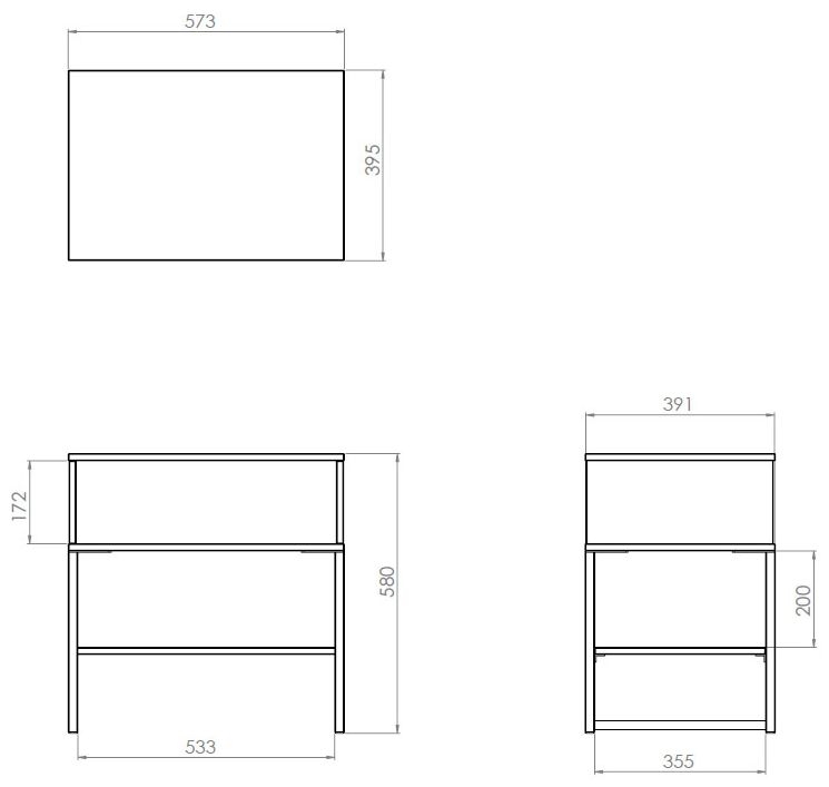 Product photograph of Diego Black Single Open Locker from Choice Furniture Superstore.