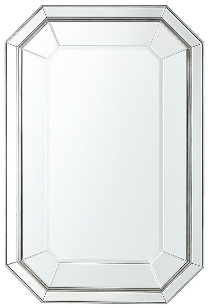 Product photograph of Lucca Grey Wall Mirror from Choice Furniture Superstore.