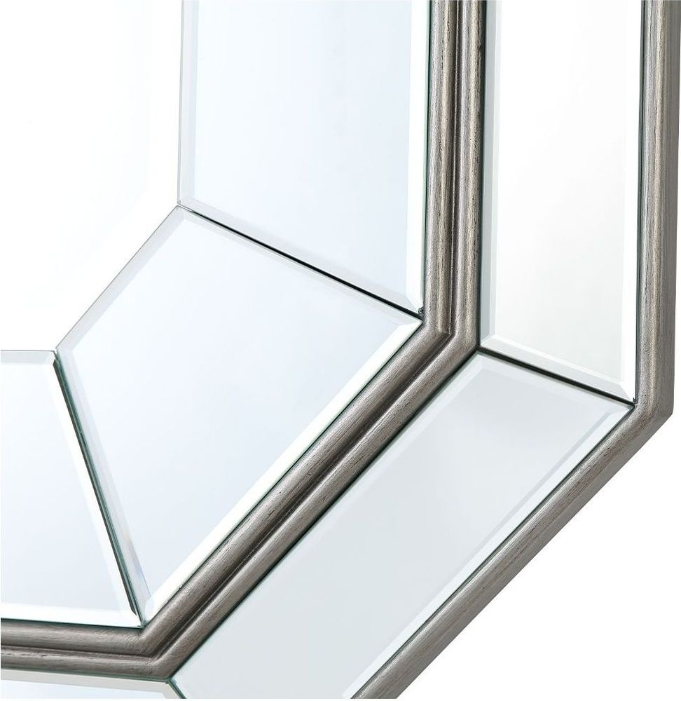 Product photograph of Lucca Grey Wall Mirror from Choice Furniture Superstore.