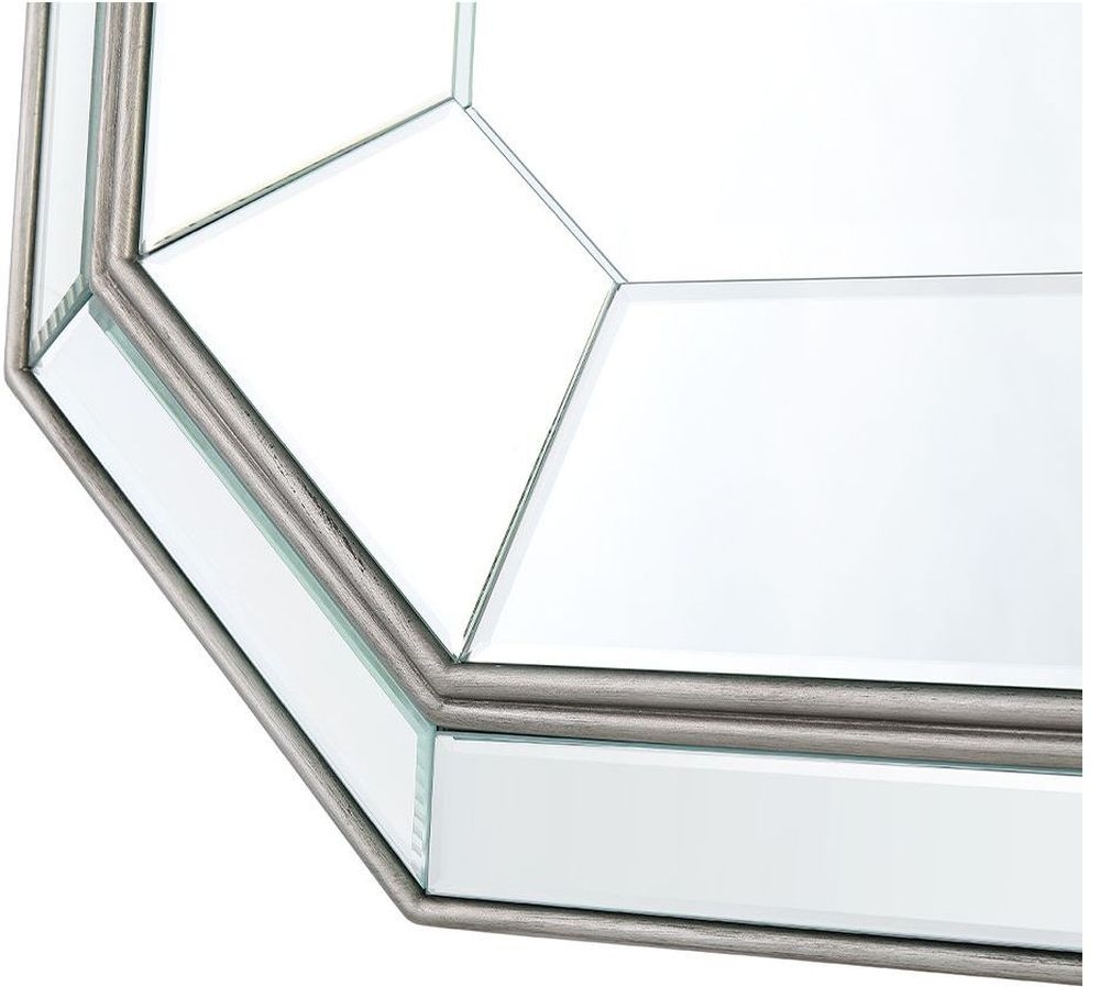 Product photograph of Lucca Grey Wall Mirror from Choice Furniture Superstore.