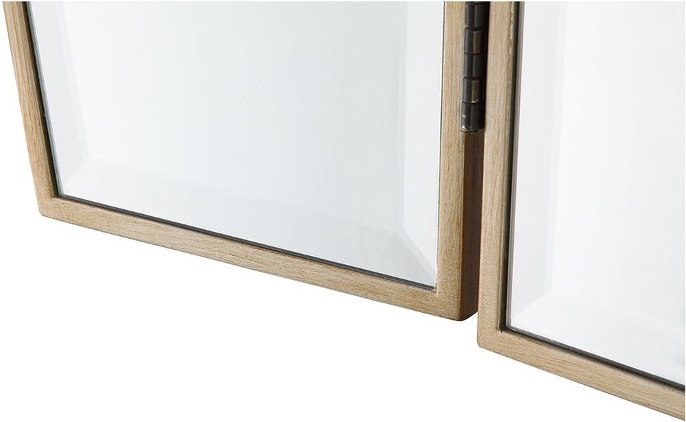 Product photograph of Pristina Champagne Vanity Mirror from Choice Furniture Superstore.