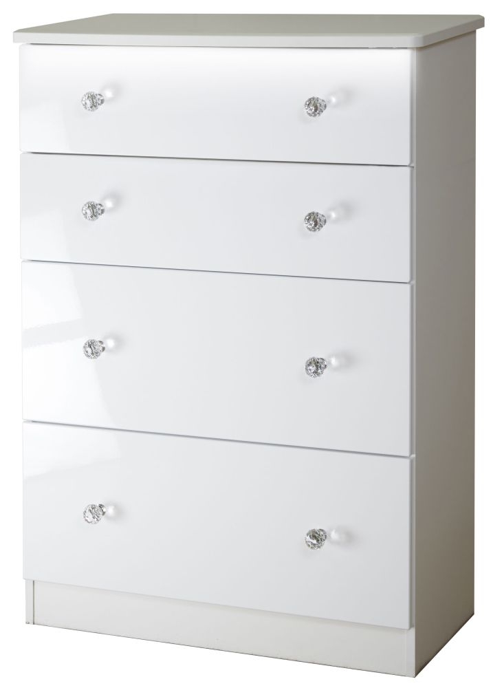 Product photograph of Lumiere 4 Drawer Deep Chest from Choice Furniture Superstore.