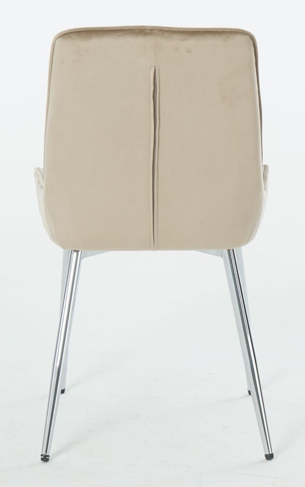 Product photograph of Watson Mink Velvet Dining Chair Set Of 4 from Choice Furniture Superstore.