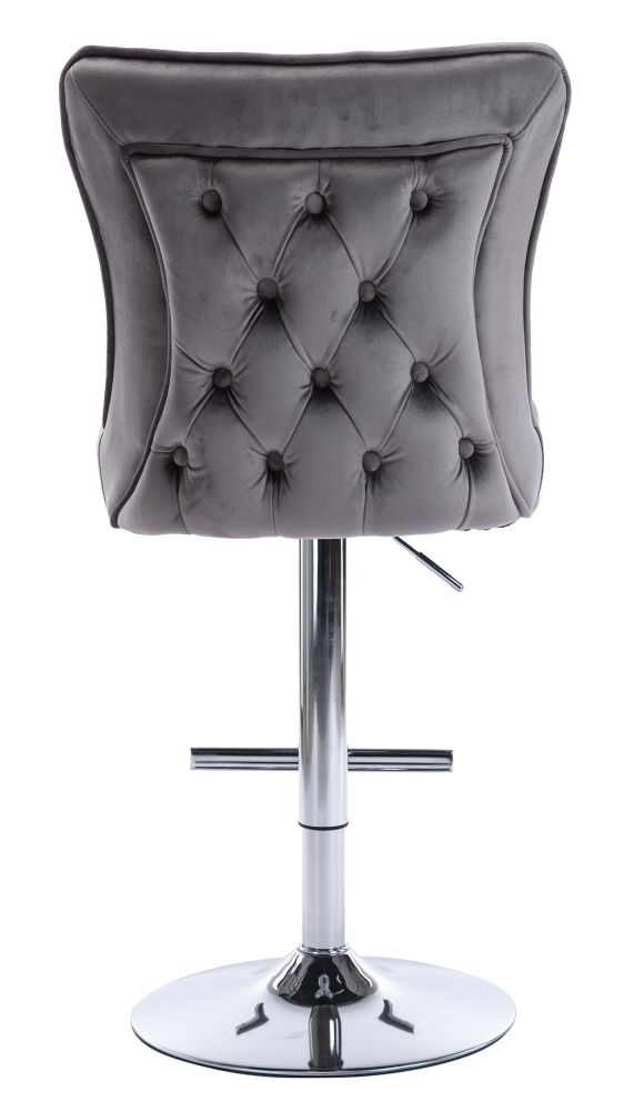 Product photograph of Jemma Dark Velvet Fabric Swivel Barstool Sold In Pairs from Choice Furniture Superstore.