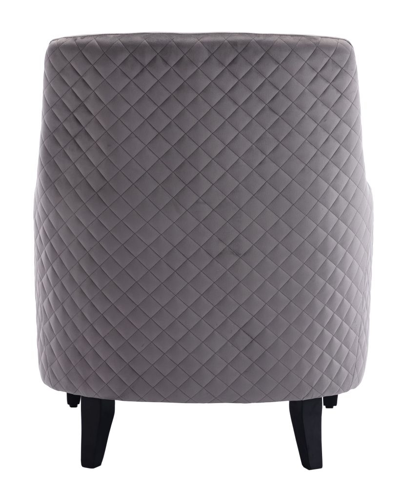 Product photograph of Aldo Dark Grey Velvet Fabric Armchair from Choice Furniture Superstore.