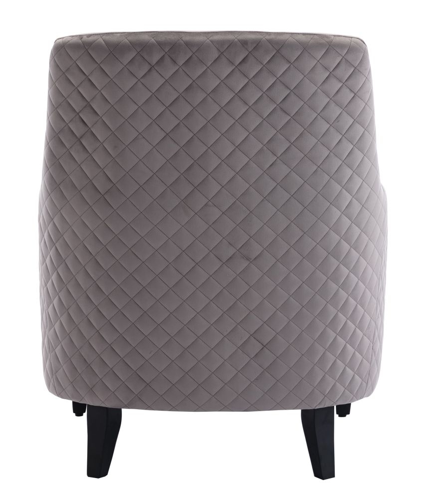 Product photograph of Aldo Silver Grey Velvet Fabric Armchair from Choice Furniture Superstore.