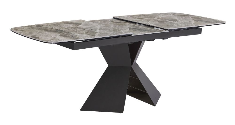 Product photograph of Florence Dark Grey Ceramic Top 160cm-200cm Extending Dining Table from Choice Furniture Superstore.