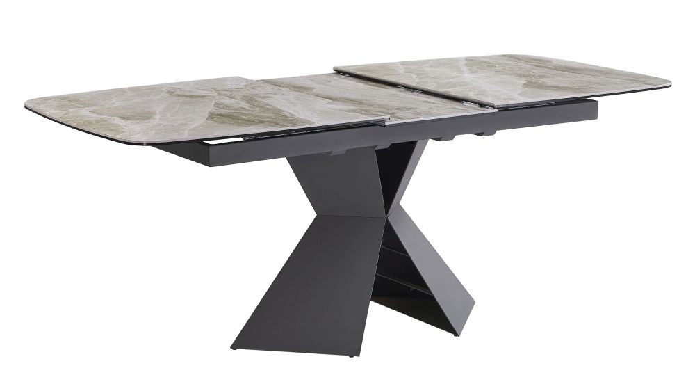 Product photograph of Florence Light Grey Ceramic Top 160cm-200cm Extending Dining Table from Choice Furniture Superstore.