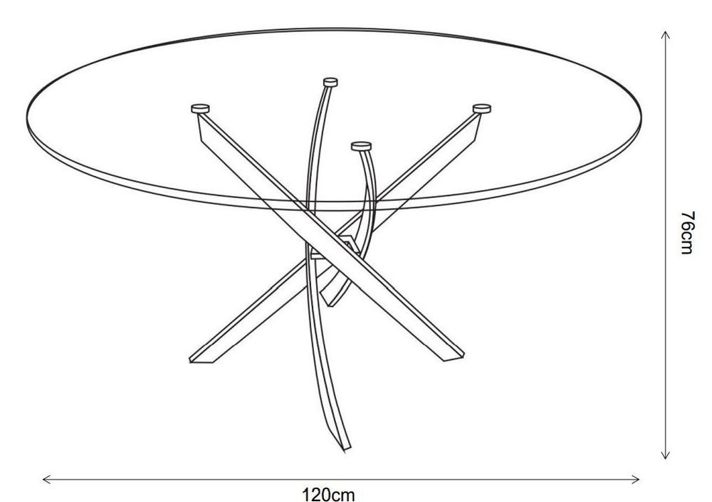 Product photograph of Silvia White And Grey Marble Effect Glass Top Round Dining Table from Choice Furniture Superstore.