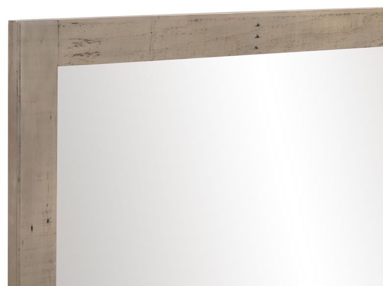 Product photograph of Fjord Scandinavian Style Rustic Pine Mirror - 90cm X 60cm from Choice Furniture Superstore.