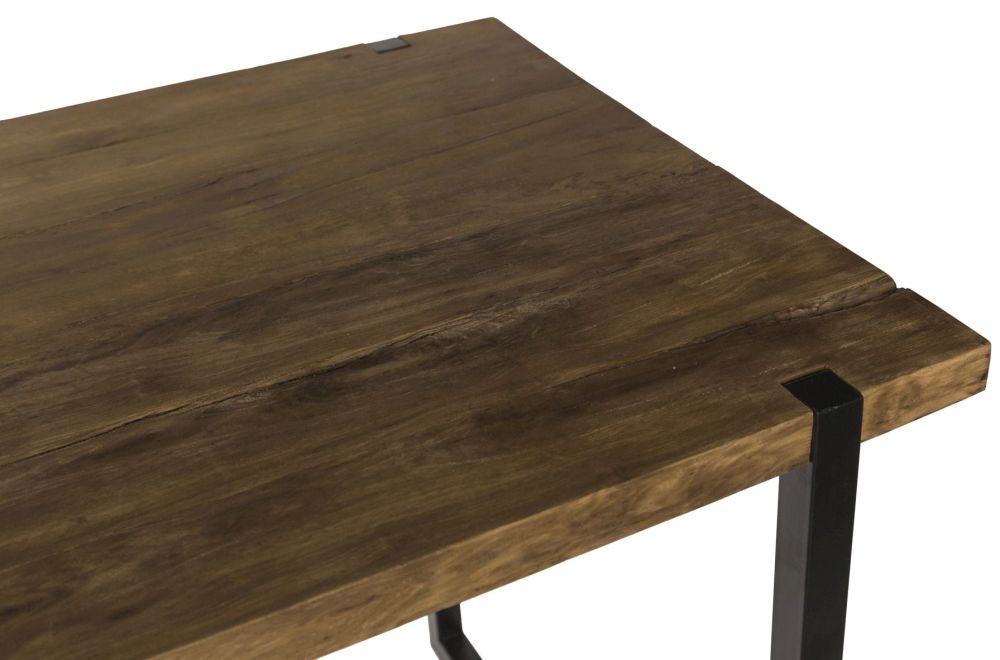 Product photograph of Bogart Reclaimed Wood Teak Top 100cm Dining Table from Choice Furniture Superstore.