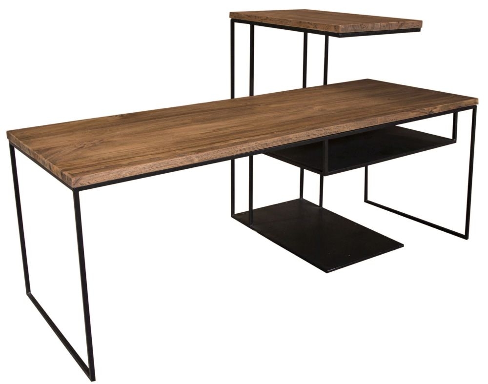 Product photograph of Verso Teak Wood Slim Coffee And Lamp Table from Choice Furniture Superstore.