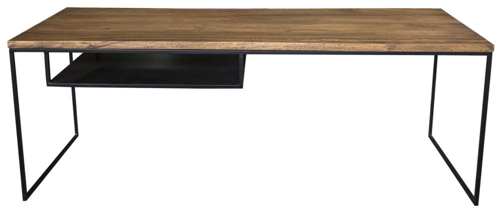 Product photograph of Verso Teak Wood Slim Coffee And Lamp Table from Choice Furniture Superstore.